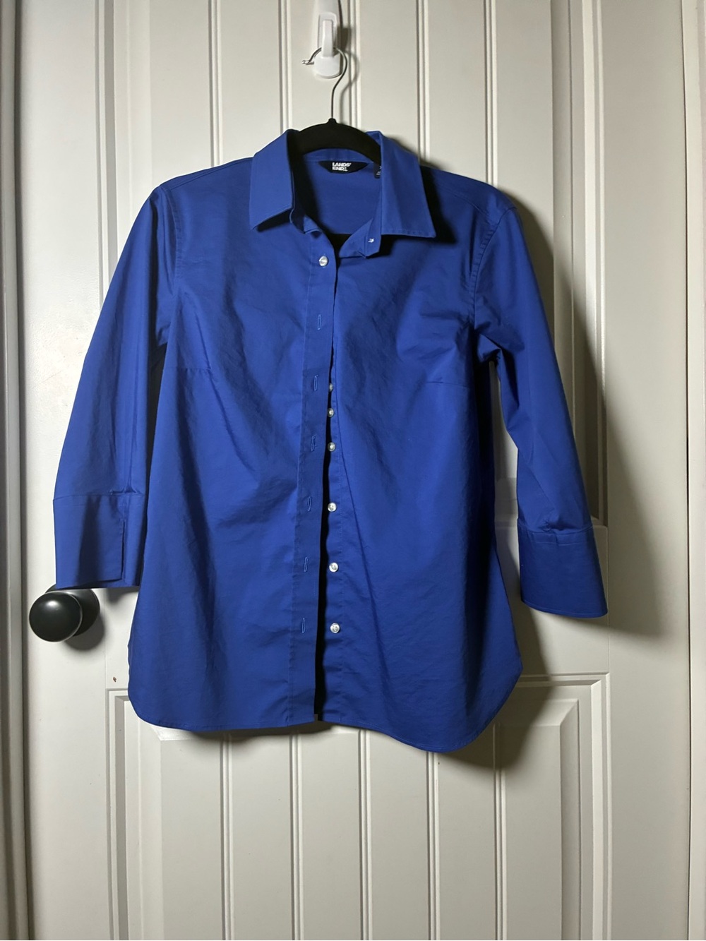 Lands' End Royal Blue Button-Down Shirt
